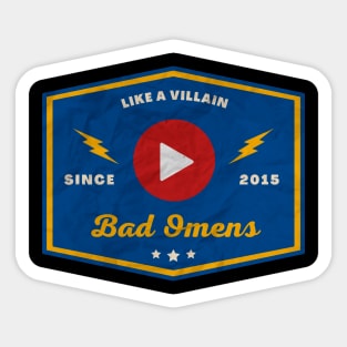 Bad Omens // Play Button Sticker